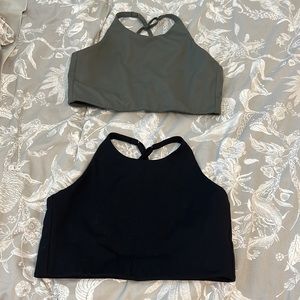 Girlfriend Collective 2 Topanga halter sports bras size Large